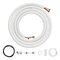 VEVOR Mini Split Line Set 6,4x12,7mm x4876,8mm Χάλκινος σωλήνας AC με καλώδιο σύνδεσης