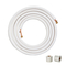 Set Mini Split Line VEVOR 7620mm, σωλήνες χαλκού σωλήνων OD 6,4 &amp; 9,5mm και μόνωση τριπλής στρώσης, για εξοπλισμό ψυκτικού ή αντλίας θέρμανσης κλιματισμού Mini Split &amp; HVAC με ταινίες περιτύλιξης.