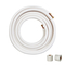 Set Mini Split Line VEVOR 15240mm, σωλήνες χαλκού σωλήνων OD 9,5 &amp; 15,9mm και μόνωση τριπλής στρώσης, για εξοπλισμό ψυκτικού ή αντλίας θέρμανσης Mini Split Air Condition &amp; HVAC με ταινίες περιτύλιξης.