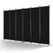 VEVOR Room Divider 6 Panels Fabric Room Privacy Screen for Office Υπνοδωμάτιο Μαύρο