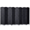 VEVOR 8 Panel Room Divider Χειροποίητη υφασμένη αναδιπλούμενη οθόνη προστασίας προσωπικών δεδομένων με μαύρους μεντεσέδες
