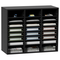 VEVOR Wood Literature Organizer, 24 διαμερίσματα, Ταξινόμηση αρχείων με αφαιρούμενα ράφια, Υποδοχή γραμματοκιβωτίων για Office Home Classroom Οργανισμός Mailrooms, Πιστοποίηση EPA, Μαύρο