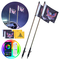 VEVOR LED Whip Light 2PCS 4FT RGB φως κεραίας με εφαρμογή Flag Remote ATV UTV RZR