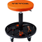 VEVOR Mechanic Stool, 250 LBS Rolling Pneumatic Creeper Garage/Κάθισμα καταστήματος, Ρυθμιζόμενο ύψος 22 σε-28 σε Επενδυμένο σκαμπό εργαστηρίου Rolling με δίσκο εργαλείων, για γκαράζ, κατάστημα, επισκευή αυτοκινήτων, μαύρο+πορτοκαλί
