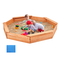VEVOR Ξύλινο Sandbox με κάλυμμα Octagonal Sand Box Sand Pit Outdoor Ηλικίες 3-12