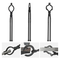 VEVOR Blacksmith Tongs, 18&quot; 3 ΤΕΜ, V-Bit Bolt Tongs, Wolf Jaw Tongs και Z V-Bit Tongs, Carbon Steel Forge Tongs με ατσάλινα πριτσίνια, για αρχάριους και έμπειρους σιδηρουργούς, λεπίδες και τεχνίτες