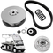 Σετ συμπλέκτη με κίνηση προς τα πίσω VEVOR για Yamaha Gas Golf Cart G2-G22 1985+ Κιτ δευτερεύοντος συμπλέκτη με ιμάντα JN6-G6201-03 JN6-G6201-04, Ασημί