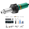 VEVOR Hot Air Plastic Welder 1600W PVC TPO Vinyl Heat Gun Torch &amp; 14 Accessories