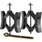 VEVOR Wheel Chock Stabilizer 2 Set for RV Travel Trailers with Ratchet Wrench