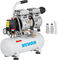 VEVOR Air Compressor 2 Gallon Ultra Quiet Αερόσυμπιεστής χωρίς λάδι 9L Αθόρυβος Αεροσυμπιεστής Δεξαμενής 550W Συμπιεστής χωρίς λάδι Χαμηλού θορύβου με κινητήρα καθαρού χαλκού