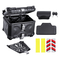 VEVOR 45L Top Case Μοτοσικλέτας Universal Tail Box μοτοσυκλέτας με δερμάτινη επένδυση