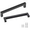 VEVOR 10 Pack Ντουλάπι Κουζίνας, 5,03 ίντσες / 128 χιλιοστά Centre to Center Λεπτό τετράγωνο συρτάρι ντουλαπιών κουζίνας, ανοξείδωτες μοντέρνες λαβές πόρτας ντουλαπιών κουζίνας για μπάρα μπάνιου κουζίνας Εξοπλισμός Μαύρο ματ