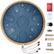 VEVOR Steel Tongue Drum 14 in 15 Rain Drum for Outside C Major Navy Blue