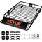 VEVOR Roof Rack Cargo Basket, 64&quot; x 39&quot; x 6&quot; Rooftop Cargo Carrier with Extension, Heavy-duty Steel 200 LBS Capacity Universal Roof Rack Basket, Αποσκευές για SUV, φορτηγό