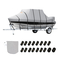 VEVOR T Top Boat Cover, 24&#039;-26&#039; Αδιάβροχο Trailerable T-Top Cover Boat, 600D Marine Grade PU Oxford, με αντιανεμικούς ιμάντες πόρπης, για σκάφος κεντρικής κονσόλας με T Top Roof, Ταιριάζει 24&#039;-26&#039;L x 106&quot;W , Γκρι