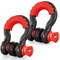 VEVOR 2 Pack 3/4&quot; D Ring Shackle with 7/8&quot; Screw Pin 62832 lbs Strength Break