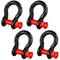 VEVOR 4 Pack 1/2&quot; D Ring Shackle with 5/8&quot; Screw Pin 17637 lbs Strength break
