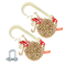 VEVOR 2PCS 5/16&quot;x6&quot; G80 Tow Chain 15&quot; J Hook Long Shank RTJ &amp; Grab Hooks Wrecker