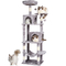VEVOR Cat Tree 63&quot; Cat Tower with 2 Cat Condos Sisal Scratching Post Ανοιχτό γκρι