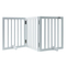 VEVOR Free Standing Dog Gate 24x60 ιντσών Ανεξάρτητη Πύλη Pet Πτυσσόμενη Λευκή