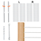 VEVOR 102 Pack Κιγκλίδωμα καλωδίου με σπείρωμα Τερματικό άκρο προσαρμογής με σπείρωμα για κιγκλίδωμα καλωδίου καταστρώματος 3,2 mm, ανοξείδωτο χάλυβα T316, Τεντωτήρας κιγκλιδώματος καλωδίου 3,2 mm για ξύλο/μεταλλικό στύλο, ασήμι