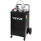 VEVOR Fuel Caddy Δεξαμενή αποθήκευσης καυσίμου 35 γαλόνι 4 τροχοί με Manuel Pump, μαύρο