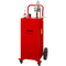 VEVOR Fuel Caddy, 35 γαλόνια, Δεξαμενή αποθήκευσης αερίου σε 4 τροχούς, με αντλία μεταφοράς Manuel, Δοχείο καυσίμου βενζίνης ντίζελ για αυτοκίνητα, χορτοκοπτικά, ATV, σκάφη, Περισσότερα, κόκκινο