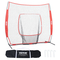 VEVOR 7x7 ft Baseball Softball Practice Net, Φορητό δίχτυ προπόνησης μπέιζμπολ για χτύπημα μπαταρίσματος, βοήθημα προπόνησης Backstop Baseball Equipment with Carry Bag and Strike Zone