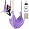 VEVOR Aerial Yoga Hammock &amp; Swing, 4,4 Yards, Yoga Starter Kit με 100gsm Nylon Fabric, Full Rigging Hardware και Easy Set-up Guide, Antigravity Flying for All Levels Fitness Bodybuilding, Purple