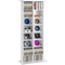 VEVOR Media Storage Cabinet 8 επιπέδων Ρυθμιζόμενα ράφια DVD χωρητικότητας 464 CD Λευκό