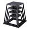 VEVOR Plyometric Jump Boxes, 12/18/24/30 Inch Plyo Box, Platform and Jumping Agility Box, Anti-slip Fitness Exercise Step Up Box for Home Gym Training, Conditioning Strength Training, Μαύρο