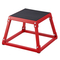 VEVOR Plyometric Jump Box, 12 Inch Plyo Box, Steel Plyometric Platform and Jumping Agility Box, Anti-slip Fitness Step Up Box for Home Gym Training, Conditioning Strength Training, Κόκκινο