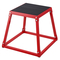 VEVOR Plyometric Jump Box, 18 Inch Plyo Box, Steel Plyometric Platform and Jumping Agility Box, Anti-slip Fitness Step Up Box for Home Gym Training, Conditioning Strength Training, Κόκκινο