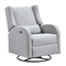 VEVOR Electronic Power Recliner and Swivel Glider, 250 lbs Weight Capacity Swivel Glider Recliner Chair με ρυθμιζόμενη γωνία, πολυεστερική επιφάνεια ανάκλιντρο για σαλόνι, υπνοδωμάτιο, ανοιχτό γκρι