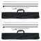 VEVOR Feather Flag Pole Kit 2 Packs Swooper Flag Pole 12,7 ft with Ground Stakes