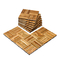 VEVOR Interlocking Deck Tiles Solid Wood 10 Pack 12&quot;x12&quot; Camphor Pine για βεράντα