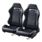 Ρυθμιζόμενη αγωνιστική καρέκλα VEVOR 2 Racing Seat με δέρμα PVC &amp; Slider Q235B