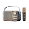 Ασύρματο ηχείο Bluetooth με μικρόφωνο Karaoke - YS-104 - 887295 - Dark Grey