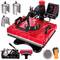 VEVOR Heat Press 12X15 Inch 8 in 1 Heat Pressure 1000W Heat Press Machine with 360° Rotation Swing Away Red Heat Press T-Shirt Machine Sublimation Dual-tube Heating for DIY Caps Κούπες και πουκάμισα