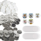 VEVOR 3&quot; 75mm Button Badge Parts Supplies for Button Maker Machine 200 Sets