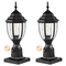 VEVOR 2 υπολογιστές Dusk to Dawn Outdoor Lamp Post Light Fixture 390 mm Pole Pier Mount
