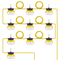VEVOR 100FT Construction String Lights 100W 10000LM Connectable Αδιάβροχο