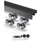 VEVOR Bypass Door Hardware 4ft Bypass Closet Door Track Kit για σύστημα 2 θυρών