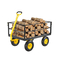 VEVOR Steel Garden Cart 1400lb Capacity Heavy Duty Yard Wagon Cart 13in Tires