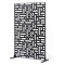 VEVOR Metal Privacy Screen 47&quot; x 76&quot; Εξωτερικές οθόνες και πάνελ Privacy Μαύρο