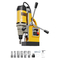 Magnetic Drill 1400W 2878 lbf Magnetic Drill Press 2 in Boring Diameter 6 Bits Yellow