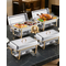 VEVOR 8 Qt 4 Pack Ορθογώνιο σετ μπουφέ πιάτων για ταψί πλήρους μεγέθους και τηγάνια μισού μεγέθους