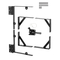 Γωνιακό στήριγμα πύλης VEVOR Anti Sag Gate Frame Hardware Kit Iron Black