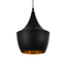 GloboStar® SHANGHAI 01025-A Μοντέρνο Κρεμαστό Φωτιστικό Καμπάνα Μονόφωτο 1 x E27 IP20 Μαύρο & Χρυσό Μέταλλο - Μ24 x Π24 x Υ30cm
