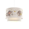 GloboStar® ELEPHANT 204-0002 Παιδικό Κρεμαστό Φωτιστικό Φιγούρα Μονόφωτο 1 x E27 IP20 Λευκό Ύφασμα - Μ30 x Π30 x Υ70cm